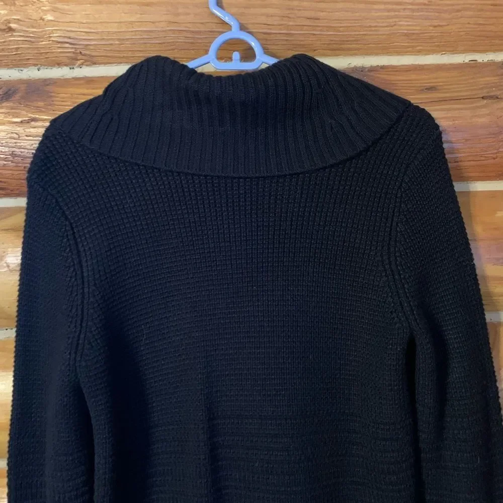 Calvin Klein Cowlneck Black Tunic Sweater Size Medium - Picture 7 of 11